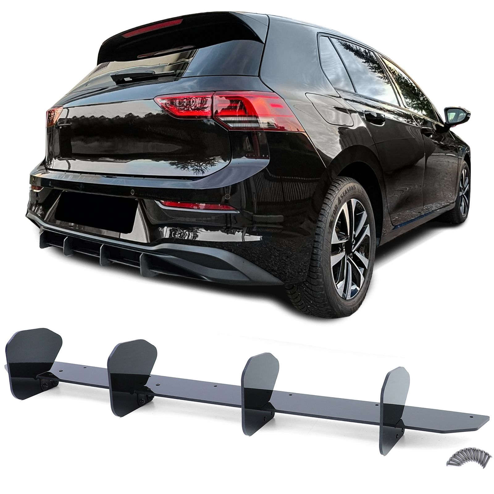Tagastange diffuuseri lisa VW Golf Mk8 2019-