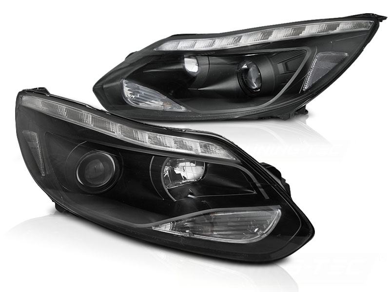 PROJECTOR HEADLIGHTS WITH LED PARKING LIGHT fits FORD FOCUS III