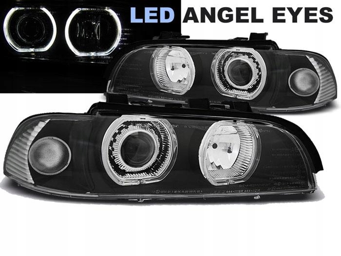 XENON HEADLIGHTS ANGEL EYESLED BLACK fits BMW 5 SERIES (E39) 09.95-06.03