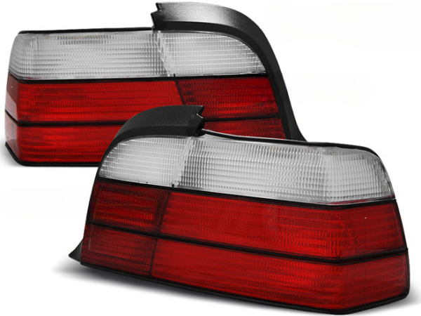 TAIL LIGHTS SPORT LOOK RED WHITE fits BMW 3 SERIES (E36)