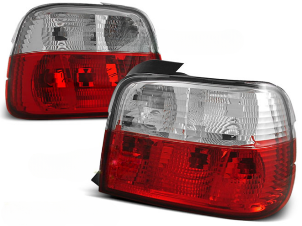 TAIL LIGHTS RED WHITE fits BMW 3 SERIES (E36) COMPACT