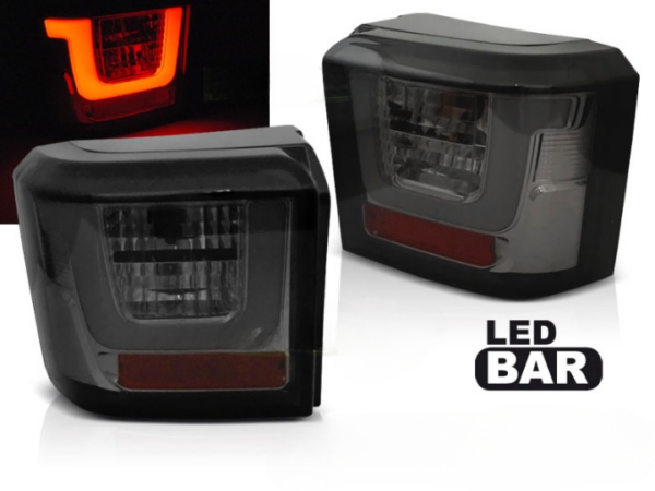 LED BAR TAIL LIGHTS SMOKE fits VW TRANSPORTER IV