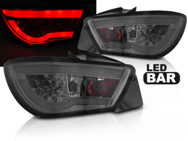 LED BAR TAIL LIGHTS SMOKE fits SEAT IBIZA 6J 3D 06.08-12