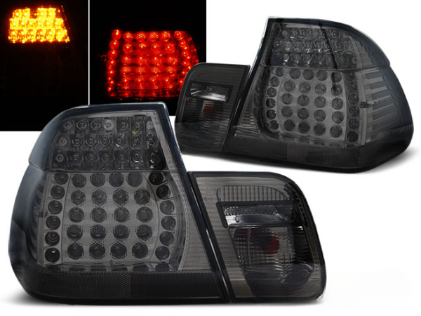LED TAIL LIGHTS SMOKE fits BMW 3 SERIES (E46) SEDAN