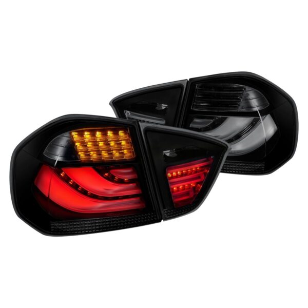 LED BAR TAIL LIGHTS SMOKE BLACK fits BMW 3 SERIES (E90)-11