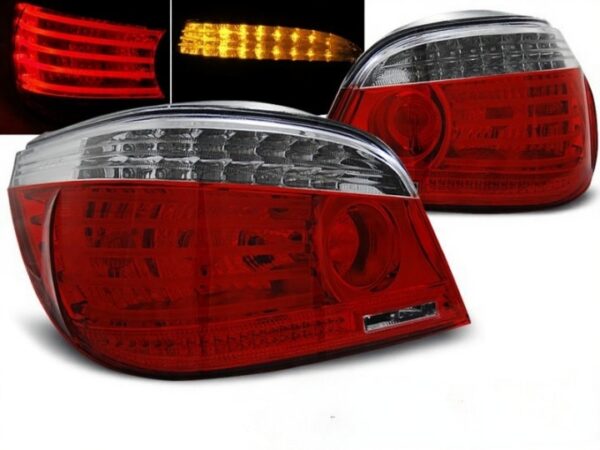 LED TAIL LIGHTS RED WHITE fits BMW 5 SERIES (E60) 07.03-07