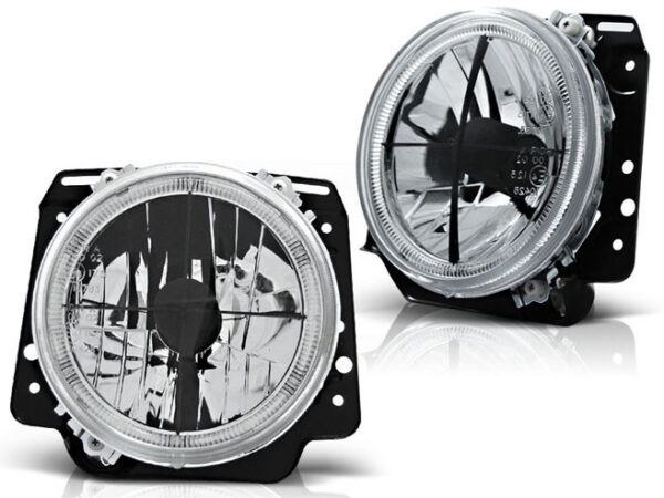HEADLIGHTS ANGEL EYES CHROME fits VW GOLF II 08.83-08.91