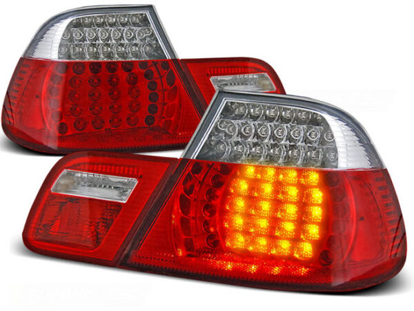 LED TAIL LIGHTS RED WHITE fits BMW 3 SERIES (E46)
