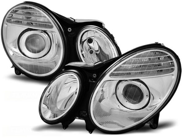 XENON HEADLIGHTS CHROME fits MERCEDES E CLASS (W211) 03.02-04.06