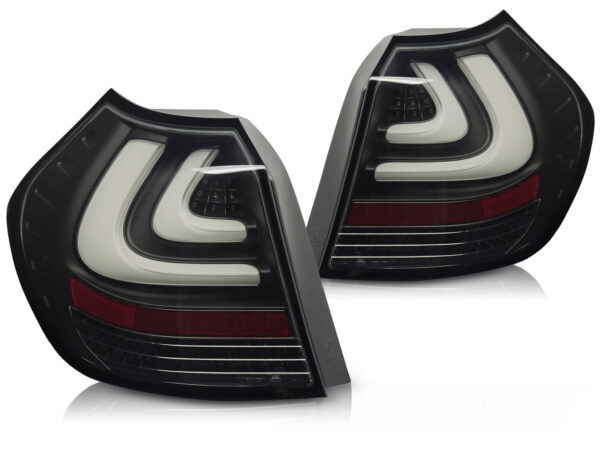 LED BAR TAIL LIGHTS SMOKE BLACK fits BMW 1 SERIES (E87) 04-08.07