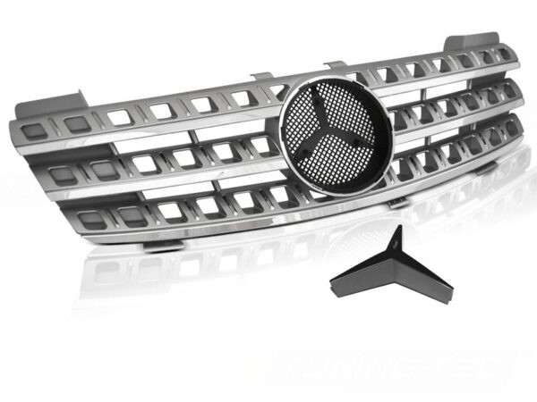 GRILLE SPORT SILVER CHROME fits MERCEDES M CLASS (W164) 05-08