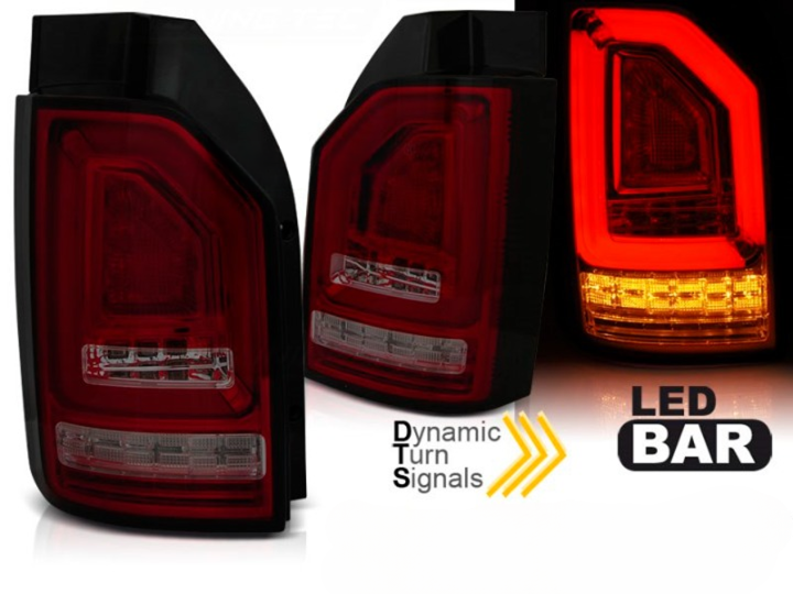 Ledbar tagatuled "Red Smoke" VW T6 15-19 Tagaluugiga