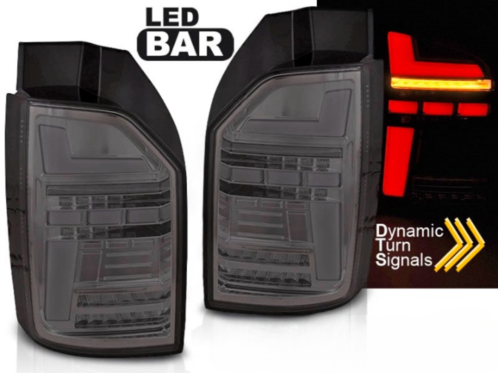 LedBar tagatuled "Smoke" VW T6 15-19 (OEM halogen)