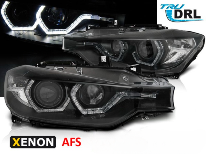 Xenon esituled "AngelEyes Led DRL black AFS" BMW F30 F31 11-15