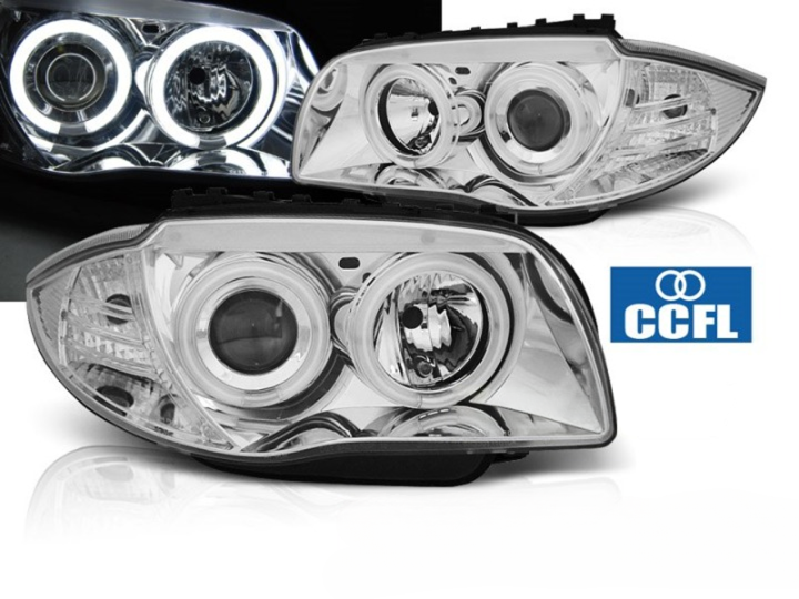 Esituled "AngelEyes CCFL Chrome" BMW E81 E82 E87 E88 04-11