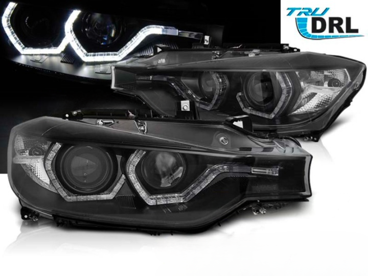 Esituled "AngelEyes led DRL black" BMW F30 F31 LCI