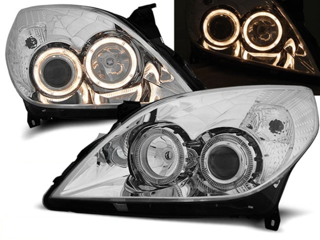 Esituled "AngelEyes Chrome" Opel Vectra C 05-08