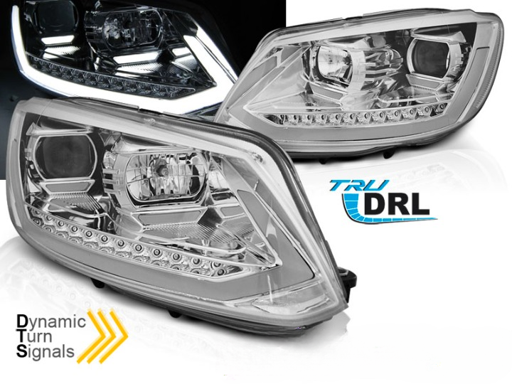Esituled "TubeLight DRL Chrome" Vw Touran 10-15