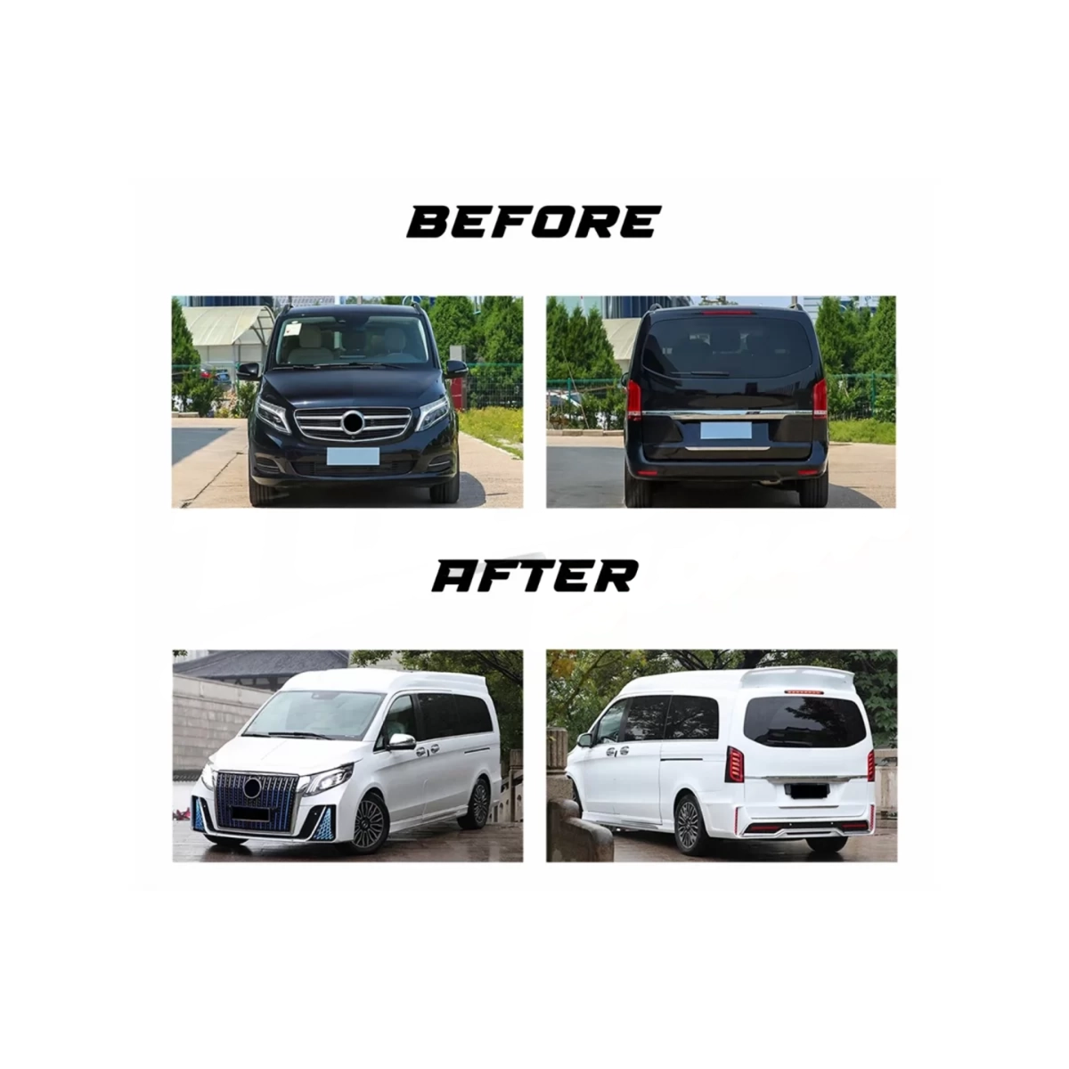 Body Kit Mercedes V-Klass W447 Vito W448 (2014-) Waterfall Grille - Pilt 4