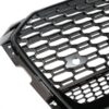 Badgeless Front Grille suitable for Audi A5 F5 (2017-2019) RS Design Piano Black - Image 3