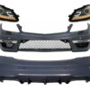 Body Kit suitable for Mercedes C-Class W204 (2007-2015) Facelift C63 Design with LED Headlights