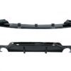 Front Bumper Spoiler Lip suitable for BMW 4 F32 F33 F36  Grand (2013-03.2019) with Rear Bumper Diffuser Twin Single Outlet M-Performance Design