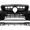 Front Bumper with Rear Diffuser and Exhaust Muffler Tips Chrome suitable for Mercedes E-Class W213 (2016-2019) E63 Design Black Edition