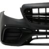 Front Bumper with Rear Diffuser and Exhaust Muffler Tips Chrome suitable for Mercedes E-Class W213 (2016-2019) E63 Design Black Edition - Image 3