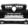Front Bumper with Rear Diffuser and Exhaust Muffler Tips suitable for Mercedes E-Class W213 (2016-up) E63s Design All Black