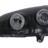 Headlights Angel Eyes Dual Halo Rims suitable for VW Golf 5 V (2003-2007) LHD or RHD Black — изображение 3