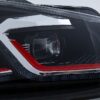 LED Headlights suitable for VW Golf 6 VI (2008-2013) With Facelift G7.5 GTI Look Red Flowing Dynamic Sequential Turning Lights LHD - Image 3