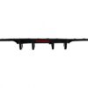 Rear Bumper Air Diffuser suitable for VW Golf 7.5 (2017-2019) R Look Piano Black with LED Red Reflector - Image 2