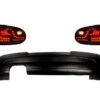 Rear Bumper Extension with LED Taillights Smoke and Side Skirts suitable for VW Golf 5 V (2003-2007) GTI Edition 30 Design