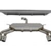Rear Bumper Valance Diffuser with Exhaust System suitable for AUDI A3 8V Sedan (2012-2015) S3 Design only for Standard Bumper