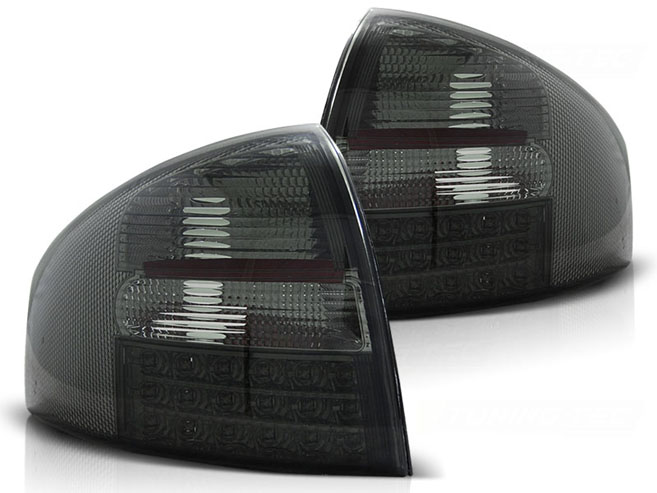 LED TAIL LIGHTS SMOKE fits AUDI A6 05.97-05.04 SEDAN