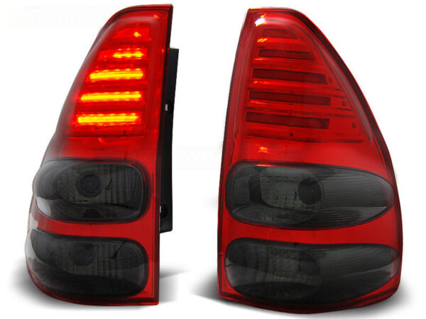 TOYOTA LAND CRUISER 120 03-09 RED SMOKE LED REAR LIGHTS