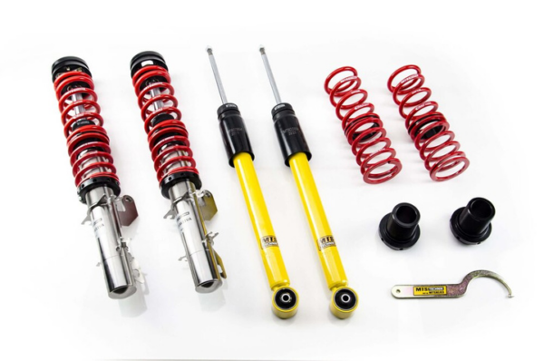 Audi / Seat / Skoda / Volkswagen A3 / BORA I / BORA Variant / GOLF IV / GOLF IV Variant / LEON / NEW BEETLE / NEW BEETLE Convertible / OCTAVIA I / OCTAVIA I Combi / TOLEDO II / TT / TT Roadster – Coilover vedrustus Stance Inox - XMTSGWVW87-S