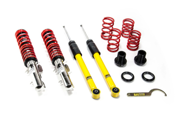 Audi / Seat / Skoda / Volkswagen A3 / BORA I / BORA Variant / GOLF IV / GOLF IV Variant / LEON / NEW BEETLE / NEW BEETLE Convertible / OCTAVIA I / OCTAVIA I Combi / TOLEDO II / TT / TT Roadster – Coilover vedrustus Stance Inox - XMTSGWVW10-S