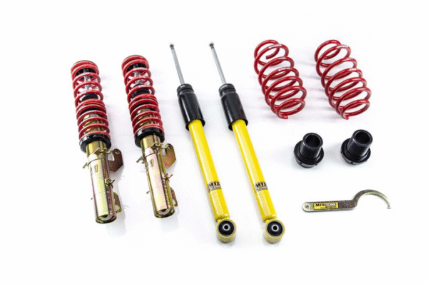 Audi / Seat / Skoda / Volkswagen A3 / BORA I / BORA Variant / GOLF IV / GOLF IV Variant / LEON / NEW BEETLE / NEW BEETLE Convertible / OCTAVIA I / OCTAVIA I Combi / TOLEDO II / TT / TT Roadster – Coilover vedrustus Street Gold - MTSGWVW10