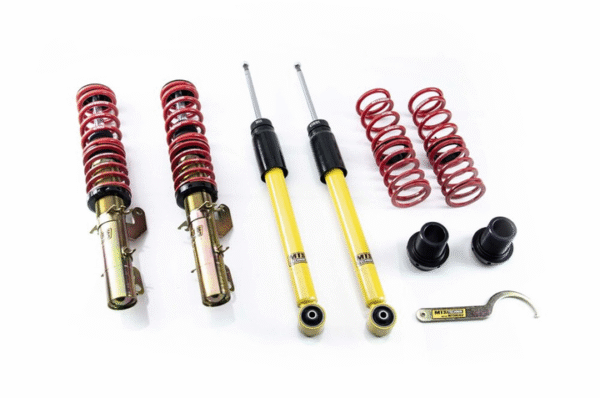 Audi / Seat / Skoda / Volkswagen A3 / BORA I / BORA Variant / GOLF IV / GOLF IV Variant / LEON / NEW BEETLE / NEW BEETLE Convertible / OCTAVIA I / OCTAVIA I Combi / TOLEDO II / TT / TT Roadster – Coilover vedrustus Stance Gold - MTSGWVW10-S