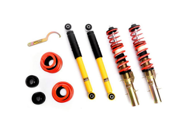 Audi / Seat / Skoda / Volkswagen A3 / BORA I / BORA Variant / GOLF IV / GOLF IV Variant / LEON / NEW BEETLE / OCTAVIA I / OCTAVIA I Combi / TT / TT Roadster – Coilover vedrustus Street Gold - MTSGWVW11