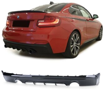 Diffuuser BMW F22 F23 228i M235i M240i Läikiv must