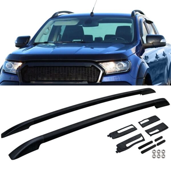 Mustad alumiiniumist katusereelingud Ford Ranger T6 T7 T8 2012-2022