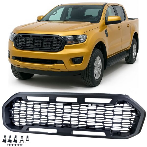 Ford Ranger T8 19-22 kärgstruktuuriga iluvõre, must ilma embleemita