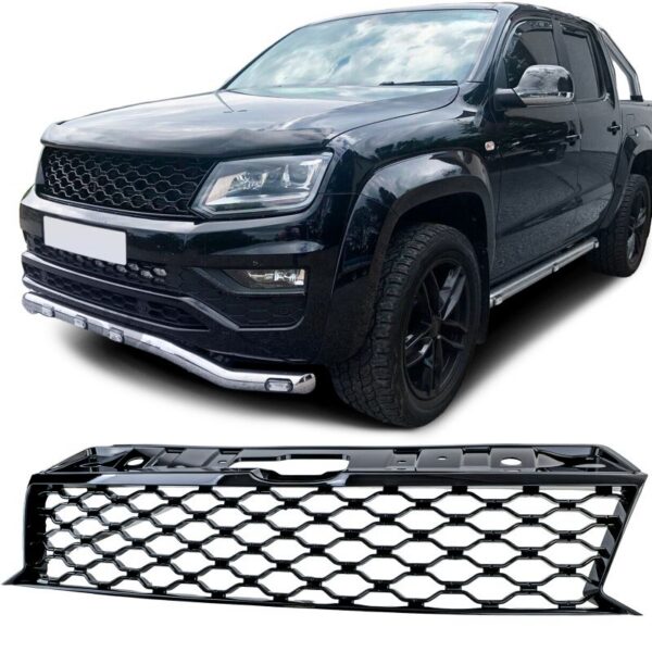 VW Amarok I 2010-2022 kärgstruktuuriga iluvõre Performance Black ilma embleemita