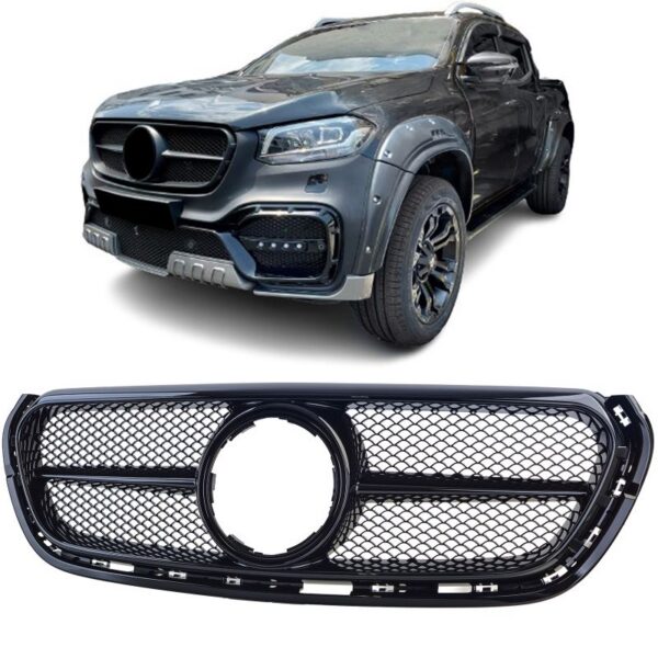 Mercedes X-klassi W470 2017-2020 läikivmust sportlik iluvõre