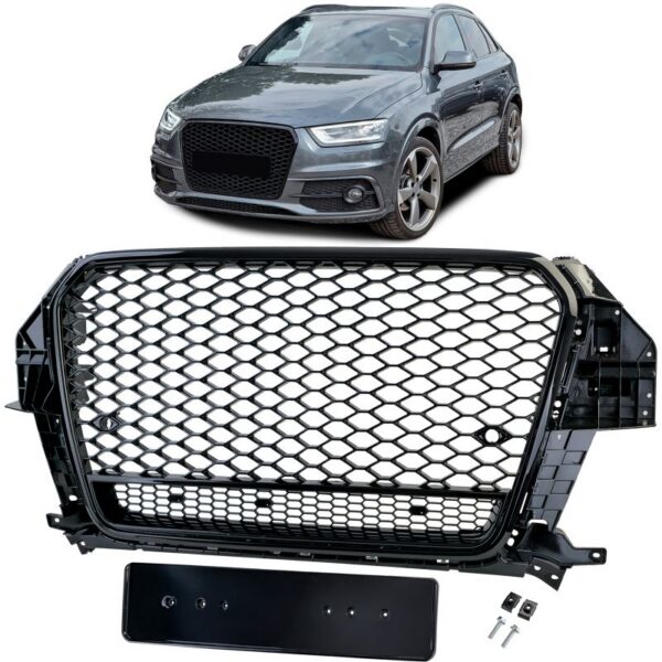 Audi Q3 8U sportlik iluvõre läikivmust kärgstruktuuriga (2011-2015)