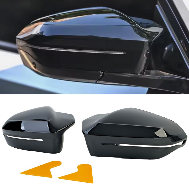 Peeglikatted Läikiv must Bmw 5.seeria G60 G61 2023-