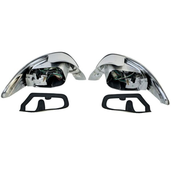 Peugeot 206 luukpära 3 + 5 uksega 98-09 LED-tagatuled, läbipaistvast klaasist, kroom - Image 2