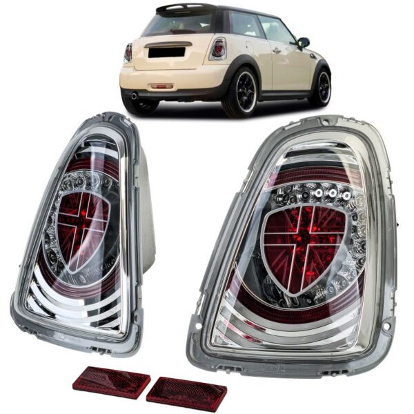 Mini One Cooper R56 2010-2014 LED-tagatuled, Chrome